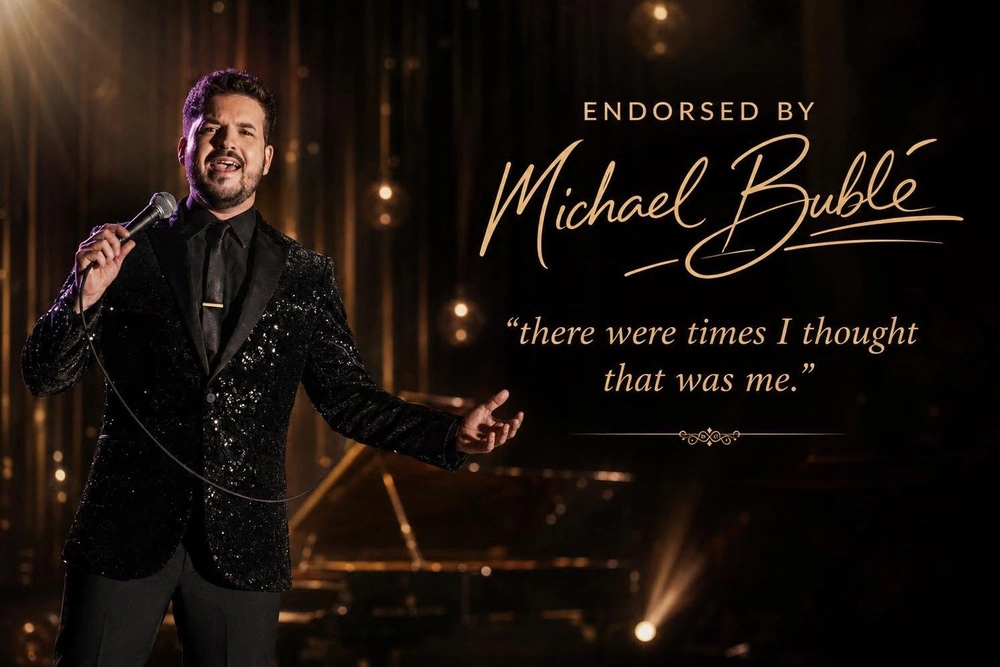 The Michael Bublé tribute act performing live